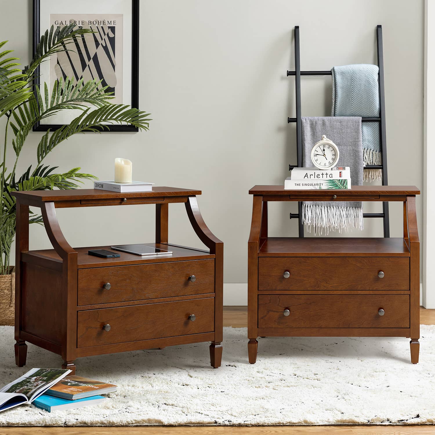 Grace 2 - Drawer End Table Chest with Built-in Outlets - Image 22