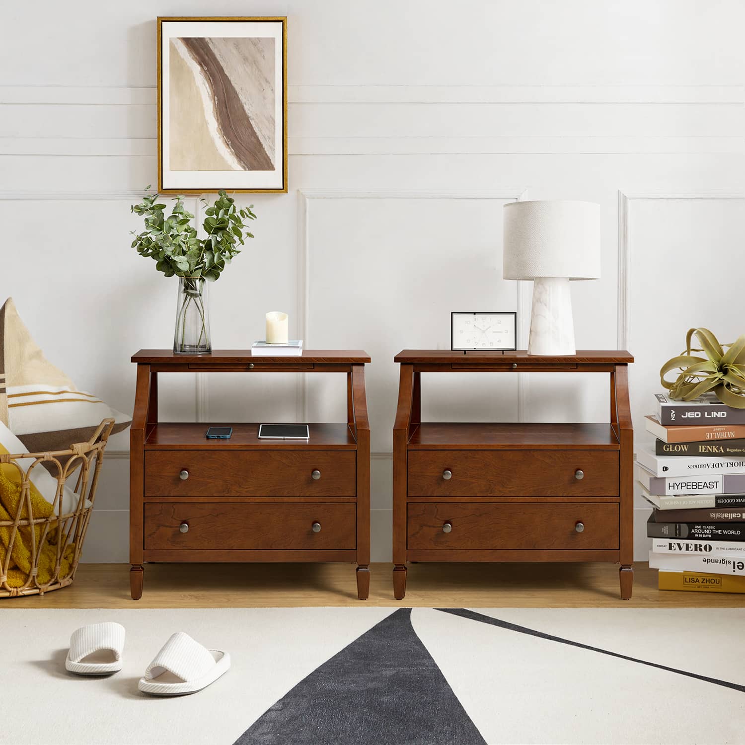 Grace 2 - Drawer End Table Chest with Built-in Outlets - Image 23
