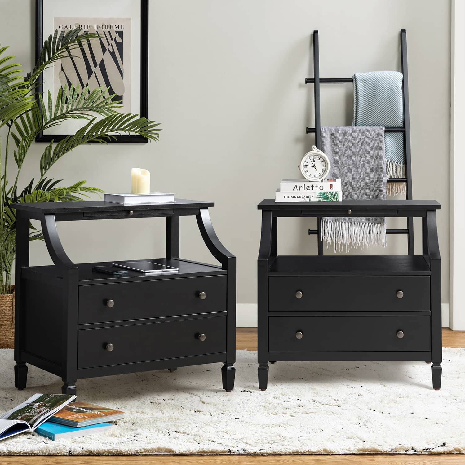 Grace 2 - Drawer End Table Chest with Built-in Outlets - Image 38