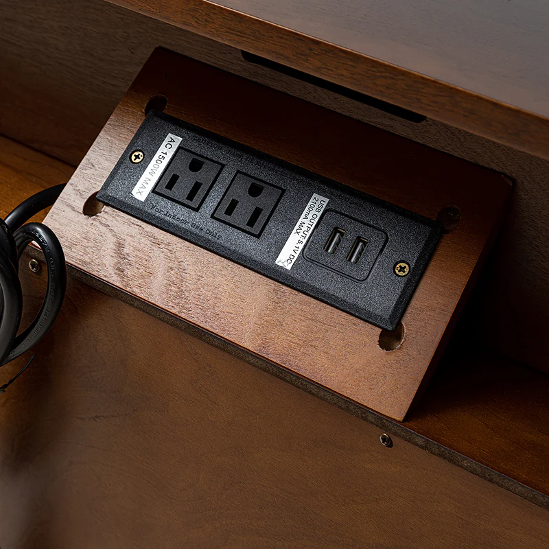 Grace 2 - Drawer End Table Chest with Built-in Outlets - Image 6