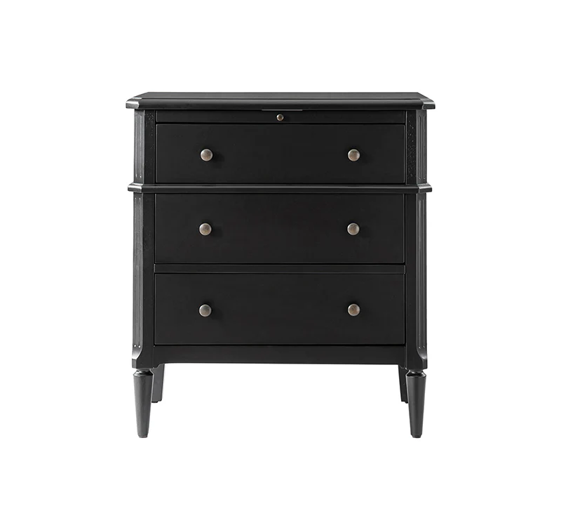 Griselda Transitional 3-Drawer End Table with Hidden Compartment, Pull-Out Tray & Power Outlet Solid Wood Elegance - Image 20