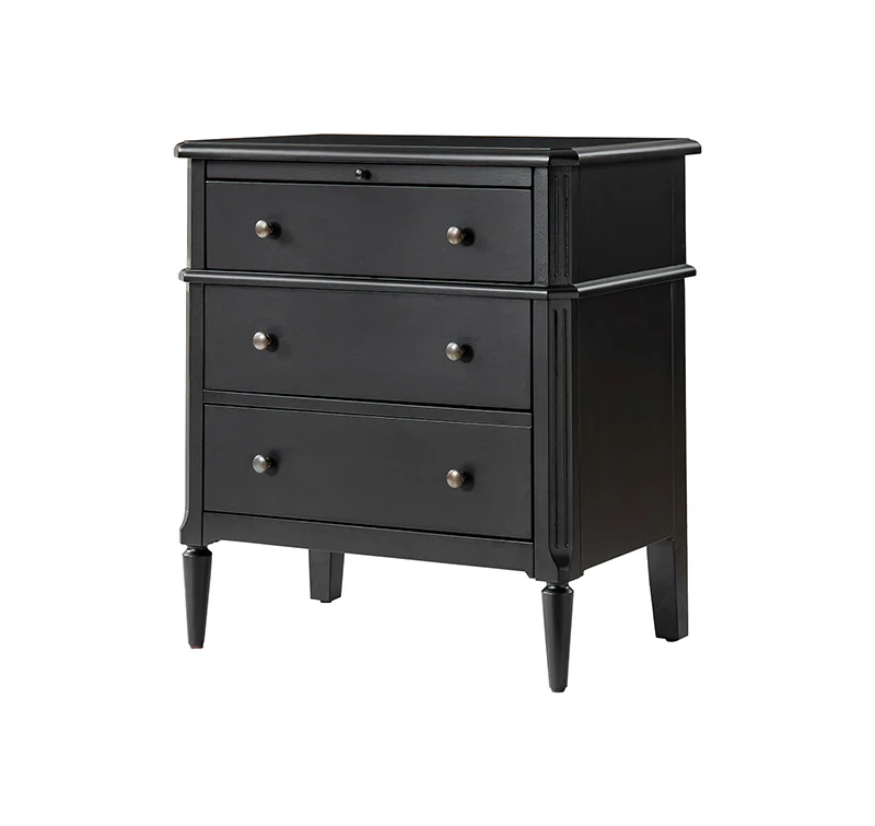 Griselda Transitional 3-Drawer End Table with Hidden Compartment, Pull-Out Tray & Power Outlet Solid Wood Elegance - Image 21