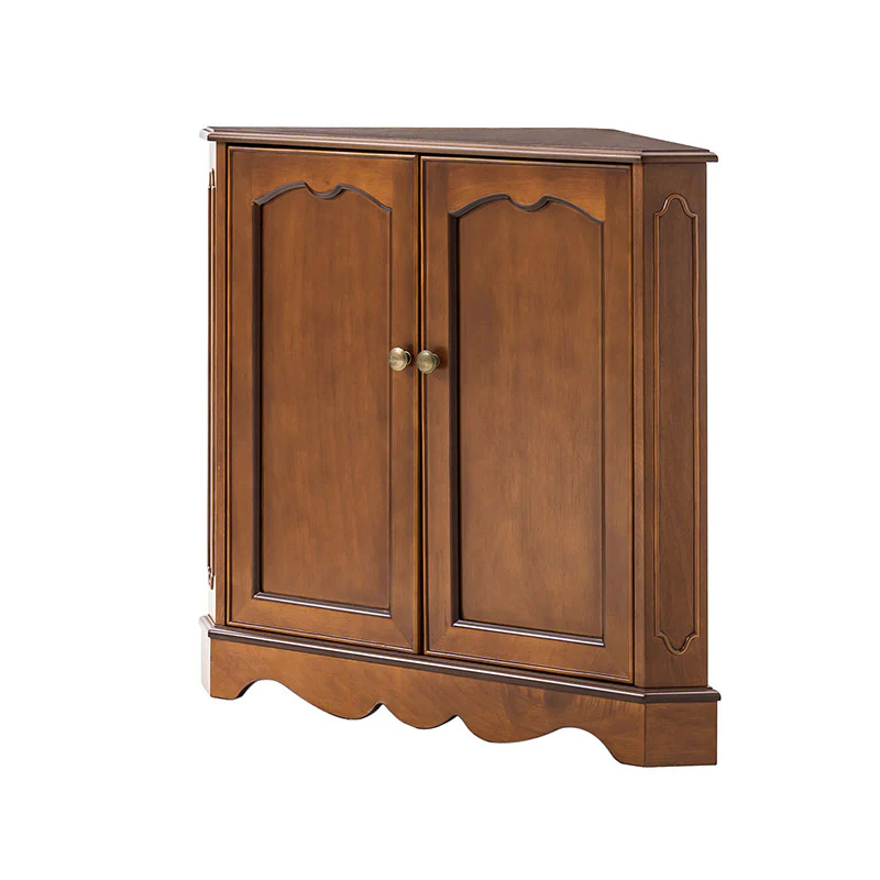 Hagen Traditional 2-Door Corner Cabinet – 30″ H Classic Wood Storage Cabinet with Decorative Molding - Image 15