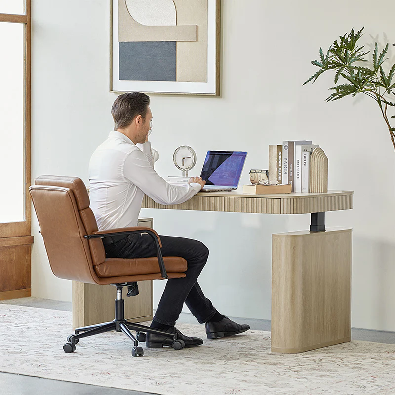 Baggio Modern Electric Adjustable Standing Desk with Cable Management - Image 22