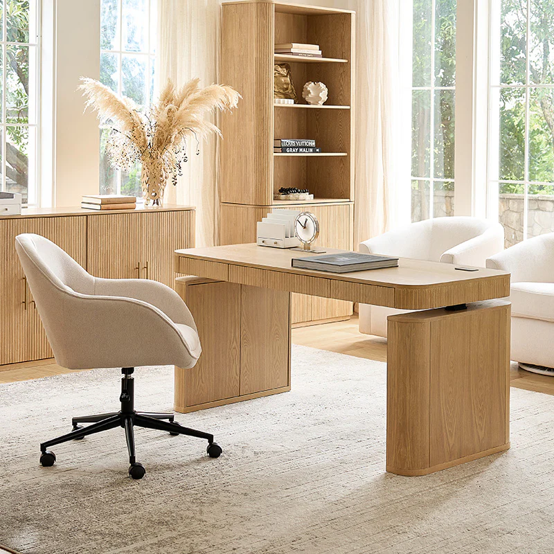 Baggio Modern Electric Adjustable Standing Desk with Cable Management - Image 39