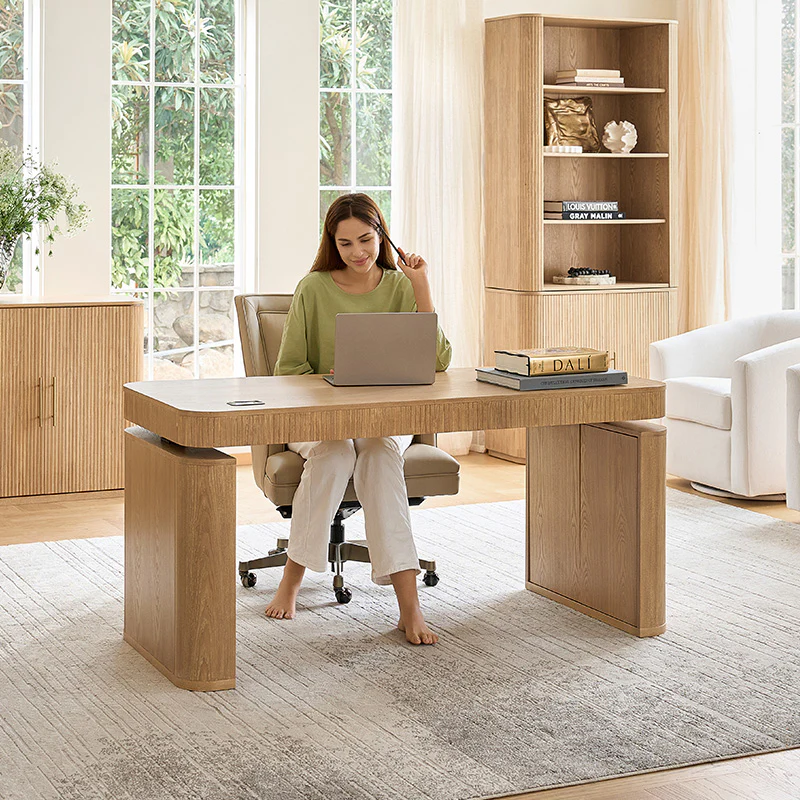 Baggio Modern Electric Adjustable Standing Desk with Cable Management - Image 41