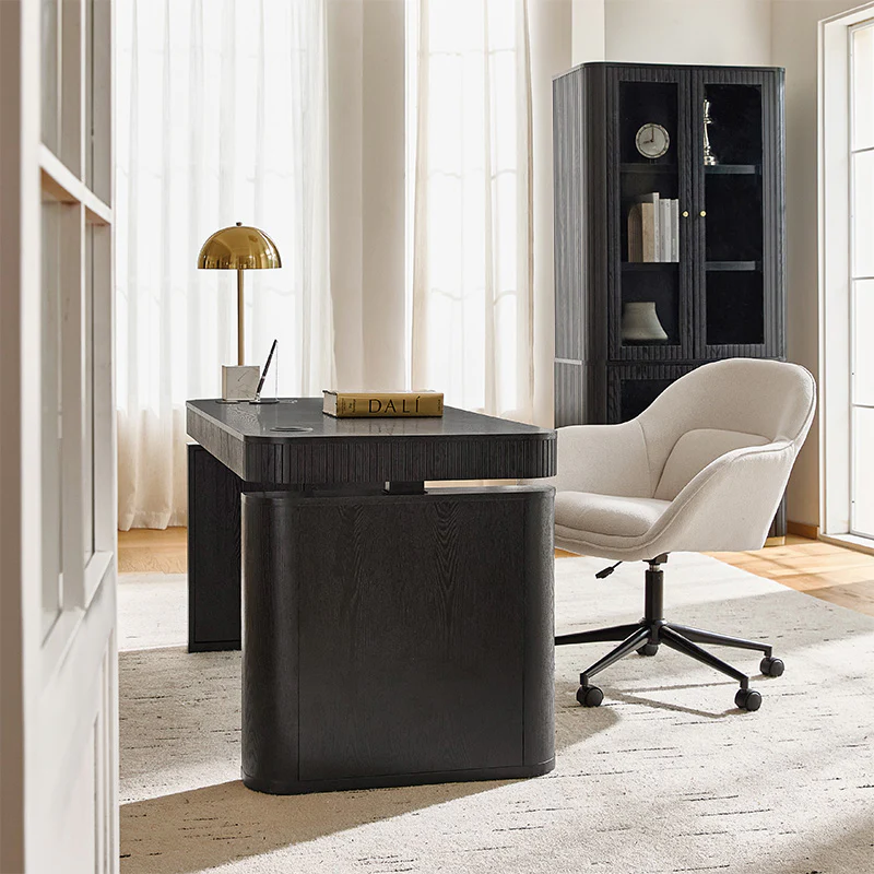 Baggio Modern Electric Adjustable Standing Desk with Cable Management - Image 49