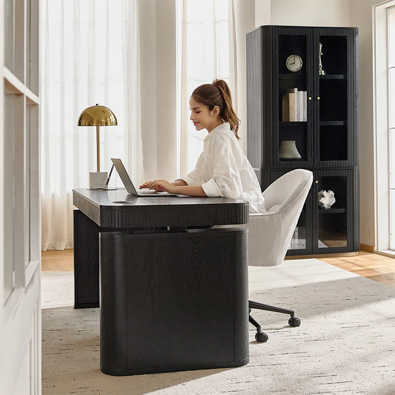 Baggio Modern Electric Adjustable Standing Desk with Cable Management - Image 50