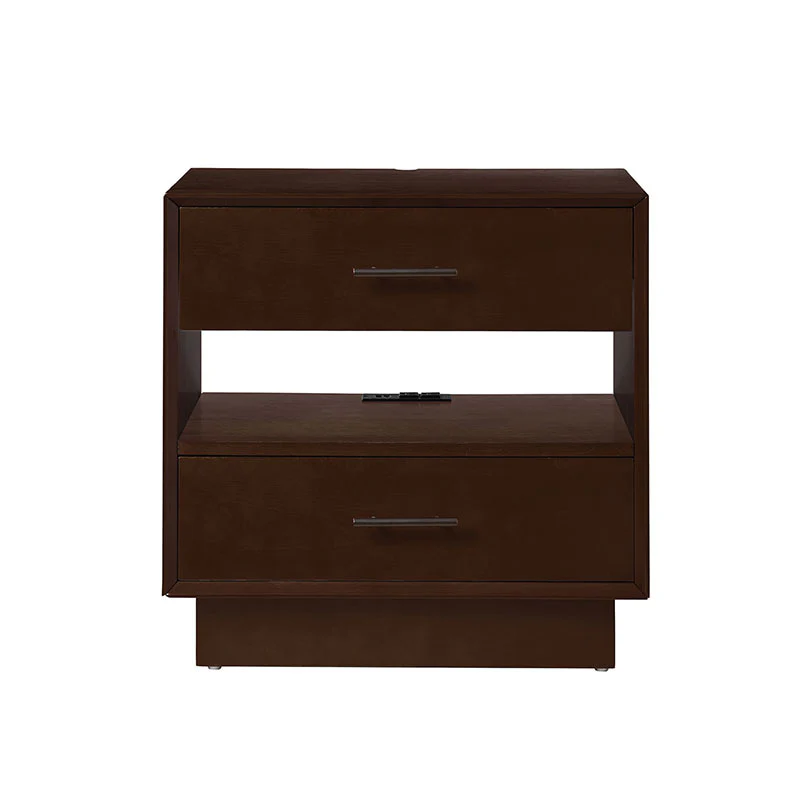Yoel Hidden Drawer Nightstand with Built-in Outlets(Optional Types) - Image 12