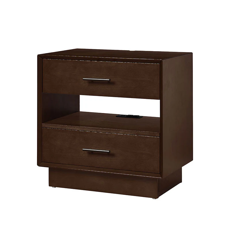 Yoel Hidden Drawer Nightstand with Built-in Outlets(Optional Types) - Image 13