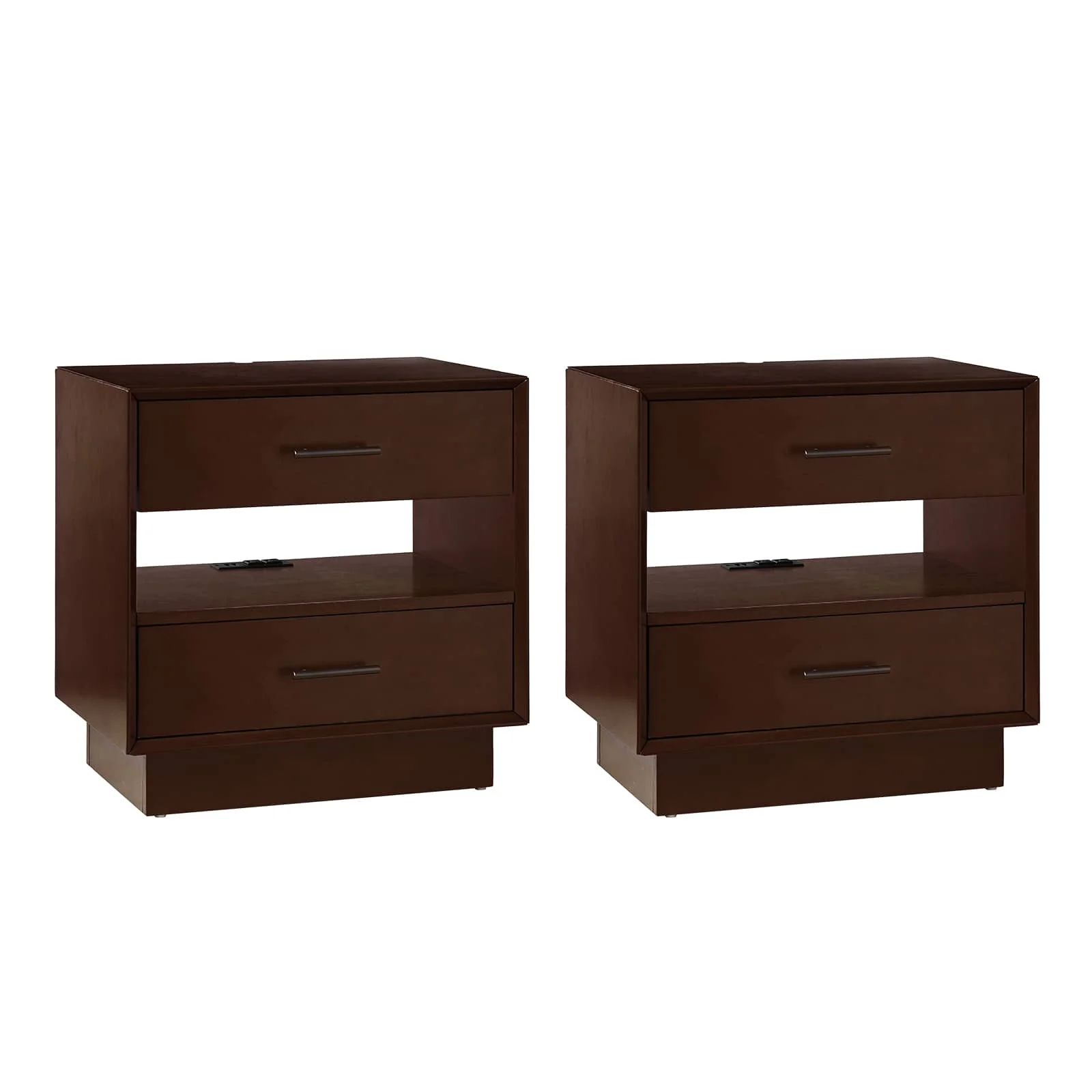 Yoel Hidden Drawer Nightstand with Built-in Outlets(Optional Types) - Image 27