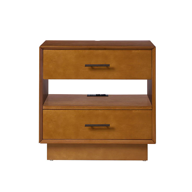 Yoel Hidden Drawer Nightstand with Built-in Outlets(Optional Types) - Image 4