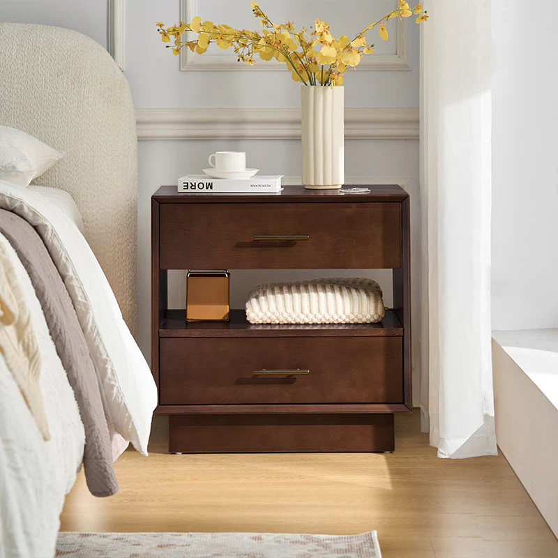 Yoel Hidden Drawer Nightstand with Built-in Outlets(Optional Types) - Image 9