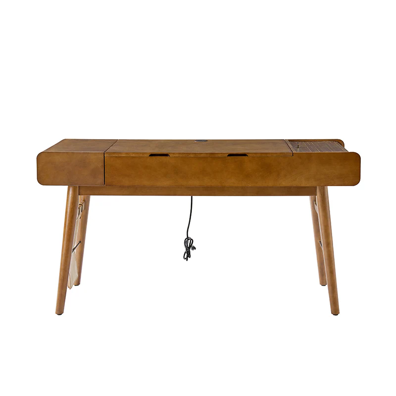 Reg  Mid-century Desk with Two Power Outlets - Image 10