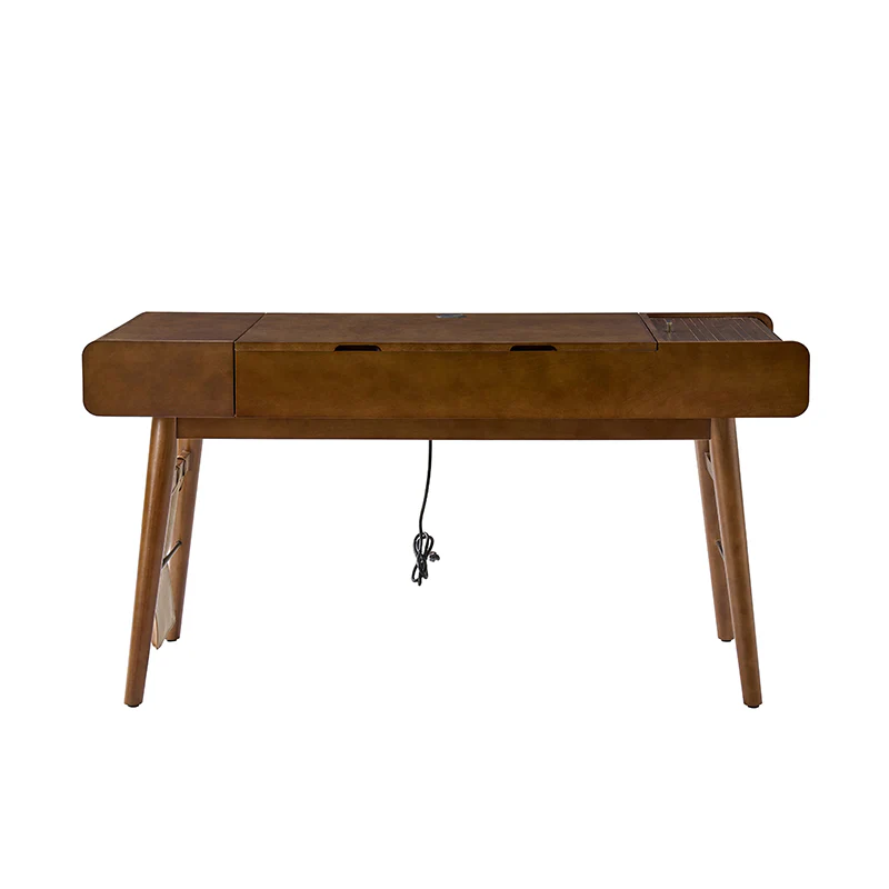 Reg  Mid-century Desk with Two Power Outlets - Image 4