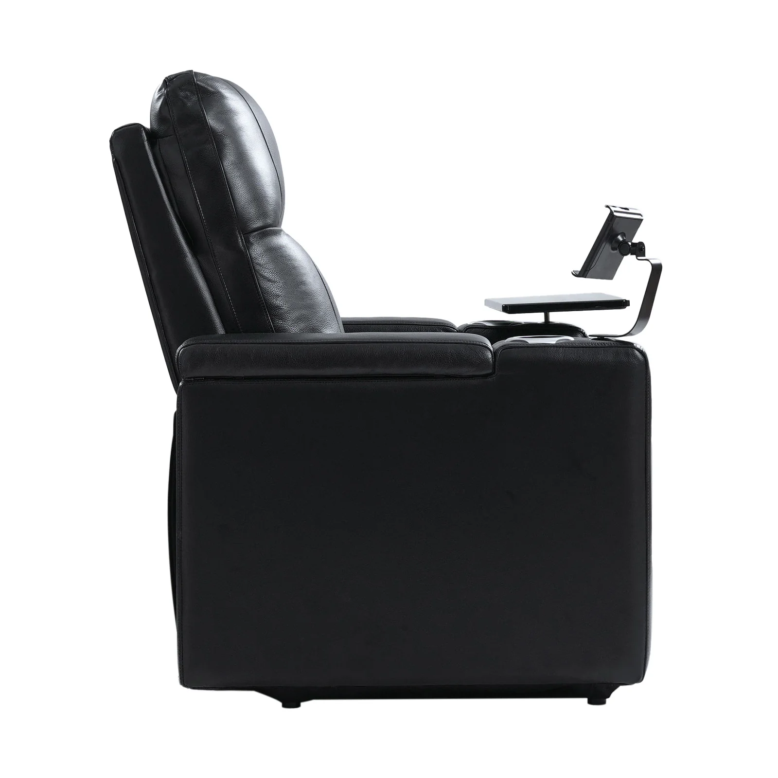 Iliana Electric Genuine Leather Recliner with Small Table and Phone Holder - Image 16