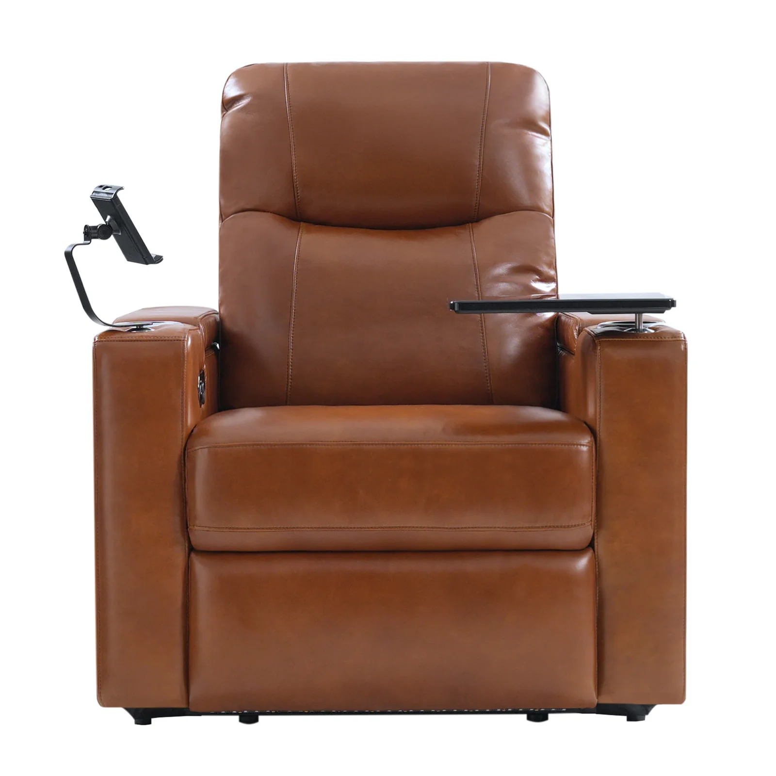 Iliana Electric Genuine Leather Recliner with Small Table and Phone Holder - Image 25