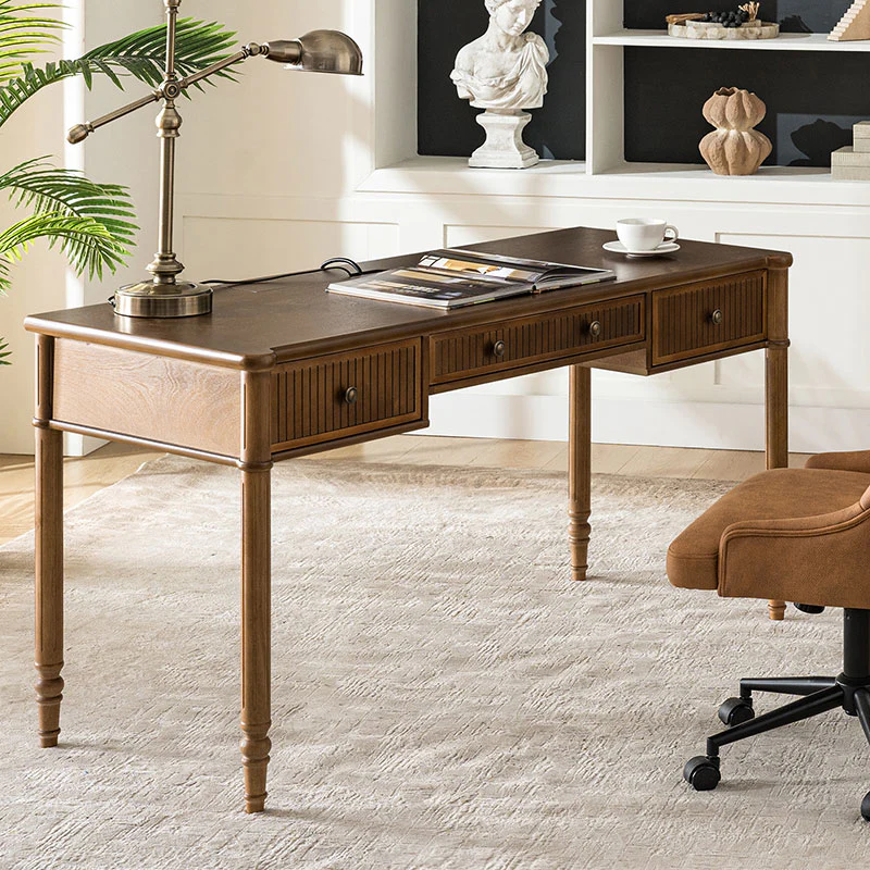Isaac Transitional 60''W Office Desk With 3 Drawers - Image 2