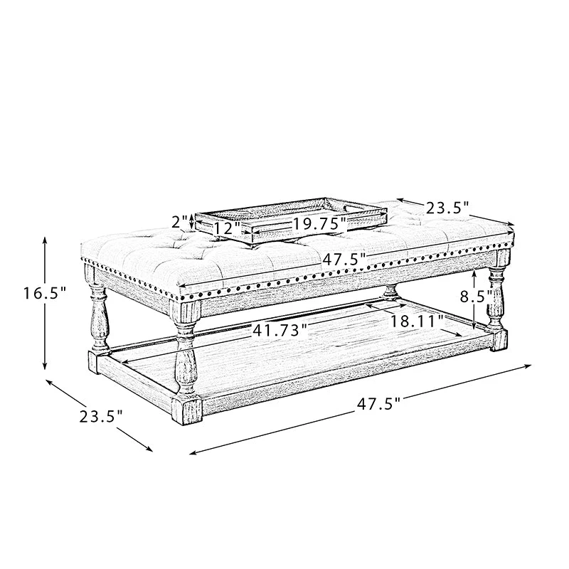 Isaak Upholstered Storage Ottoman - Image 18