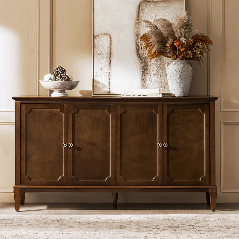 Jane Wood Veneer Sideboard with Adjustable Shelves, Available in 2-Door or 4-Door Options - Image 2
