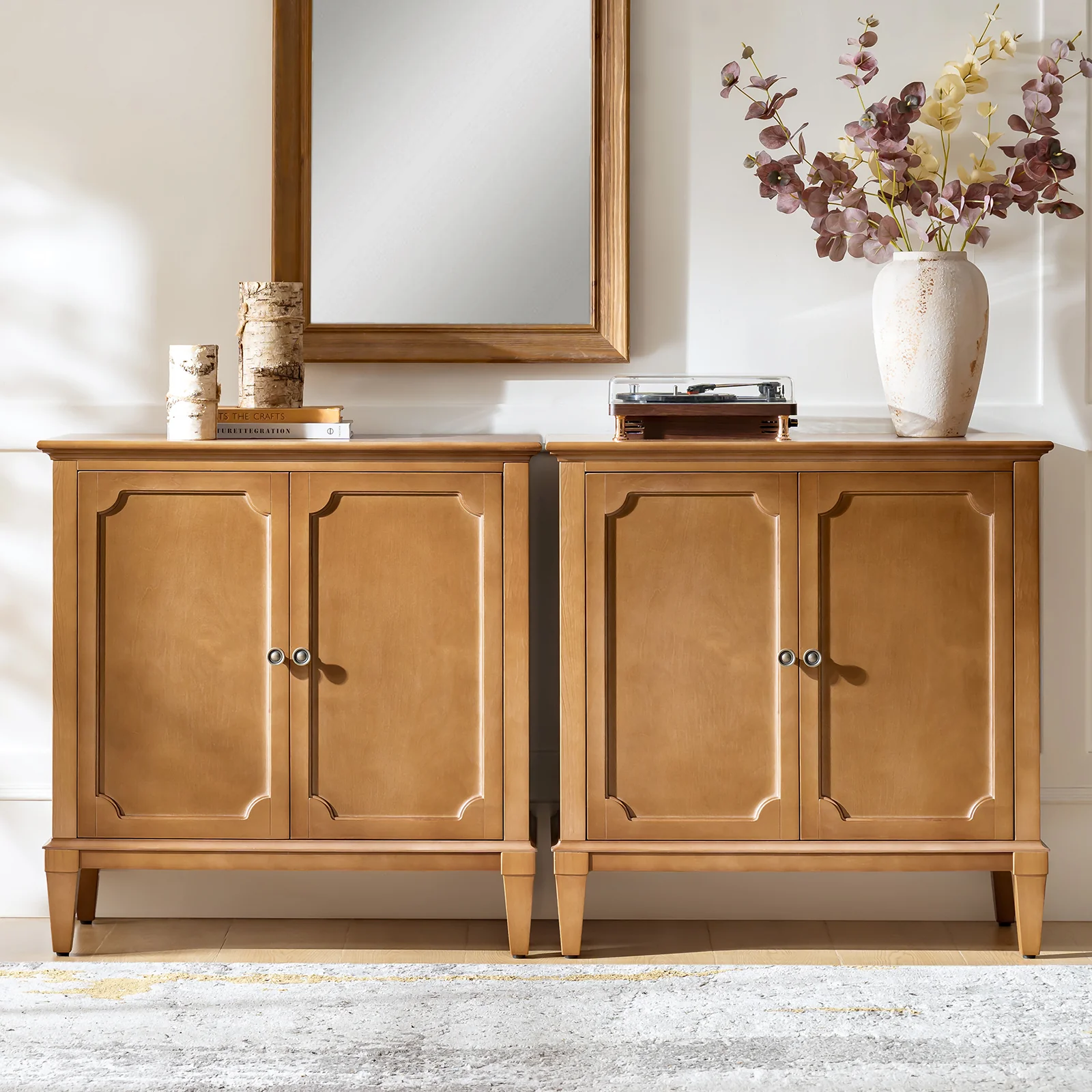 Jane Wood Veneer Sideboard with Adjustable Shelves, Available in 2-Door or 4-Door Options - Image 34