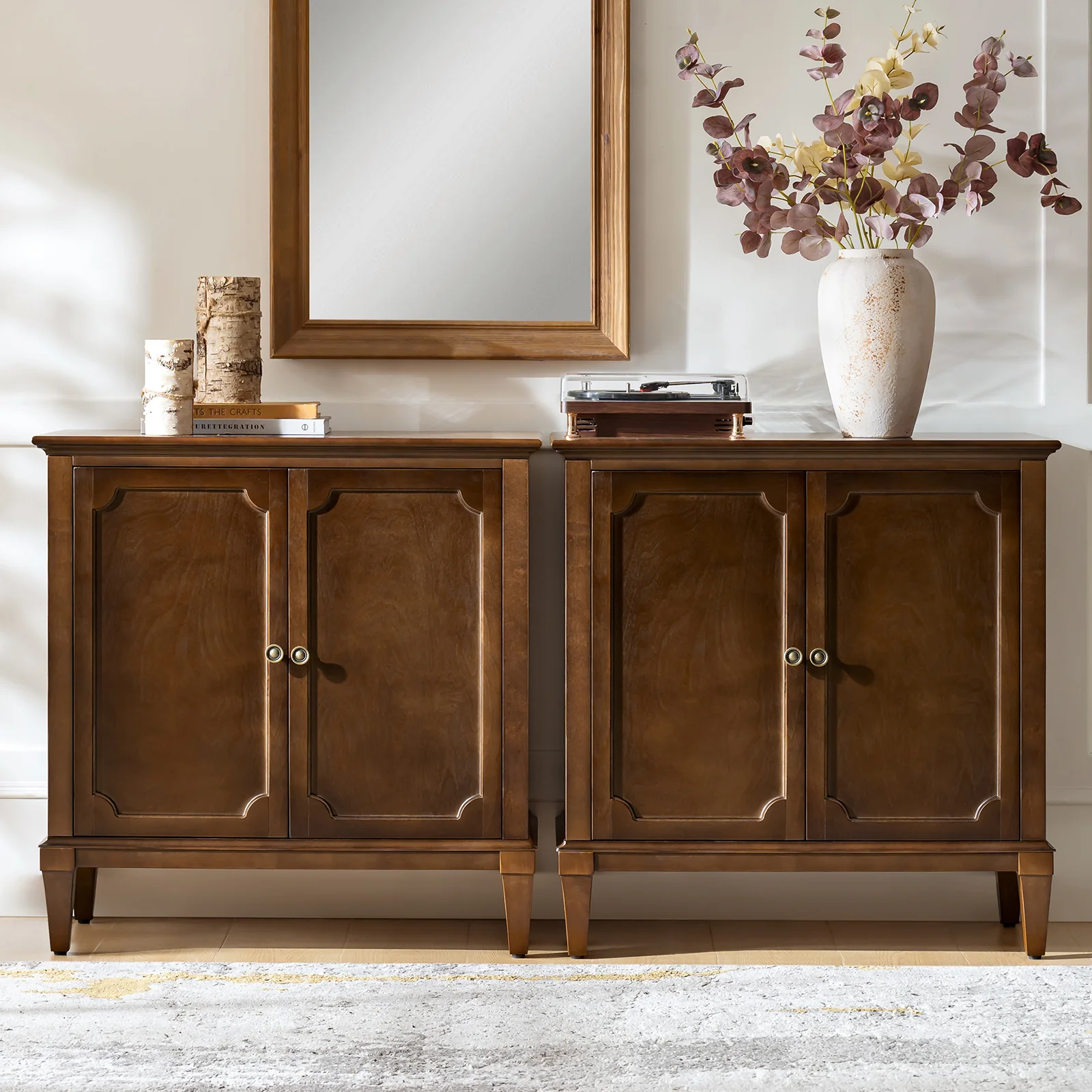 Jane Wood Veneer Sideboard with Adjustable Shelves, Available in 2-Door or 4-Door Options - Image 42