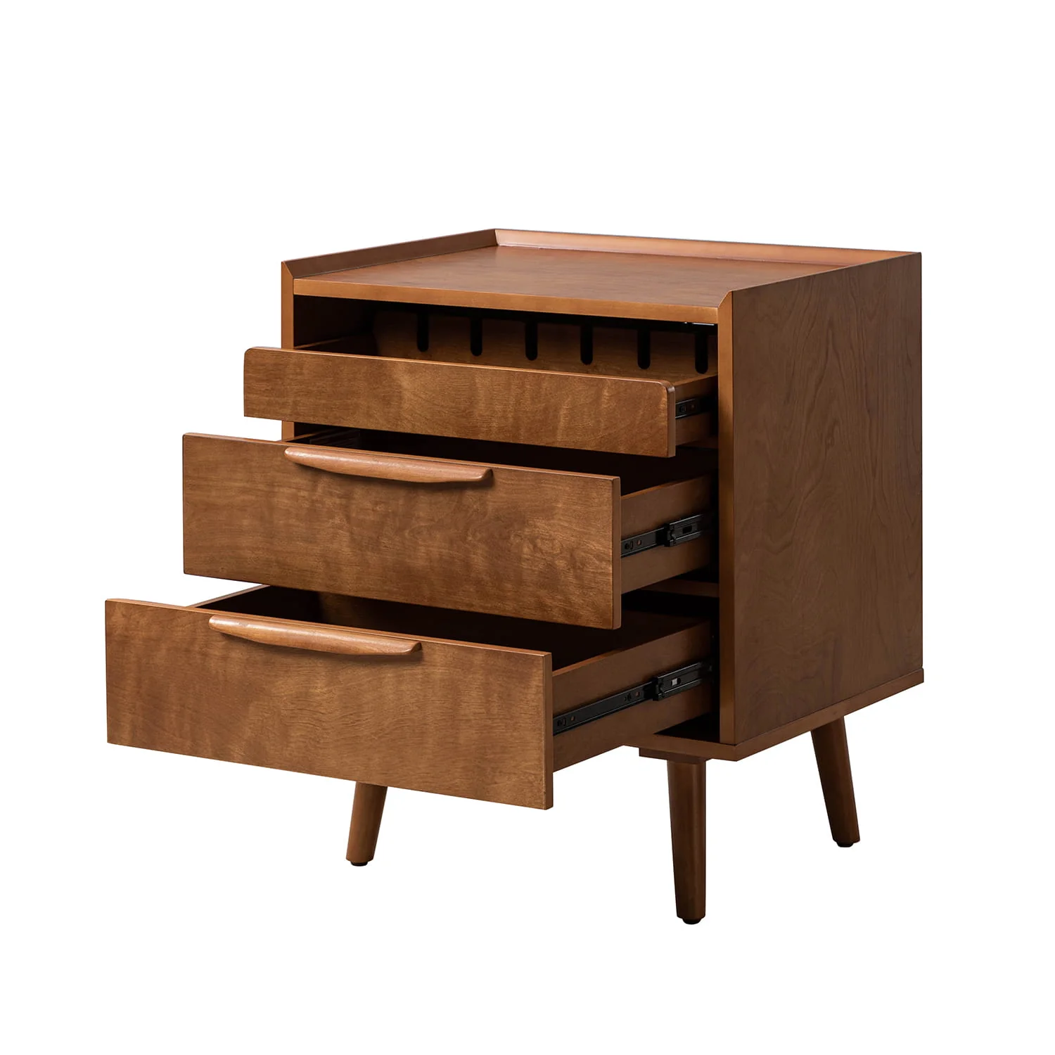 Janet Mid-Century Modern 3 - Drawer End Table(Optional Types) - Image 16