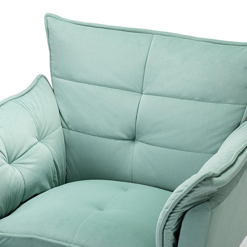 Jaxon Modern Velvet Accent Armchair with Gold Metal Legs - Image 23