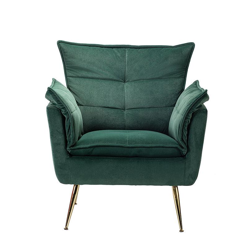 Jaxon Modern Velvet Accent Armchair with Gold Metal Legs - Image 28