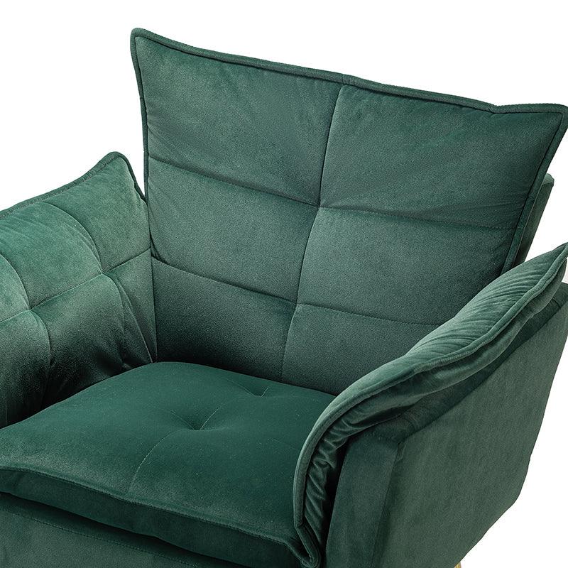 Jaxon Modern Velvet Accent Armchair with Gold Metal Legs - Image 31
