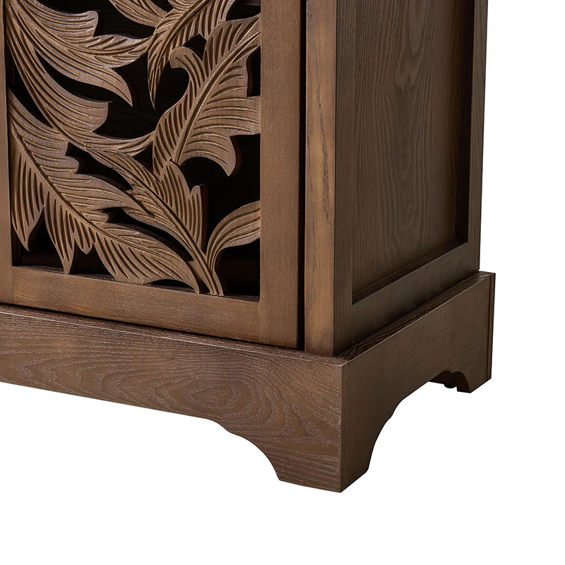 Jordan 63″ Wide 4-Door Sideboard – Solid Wood Console Cabinet - Image 8
