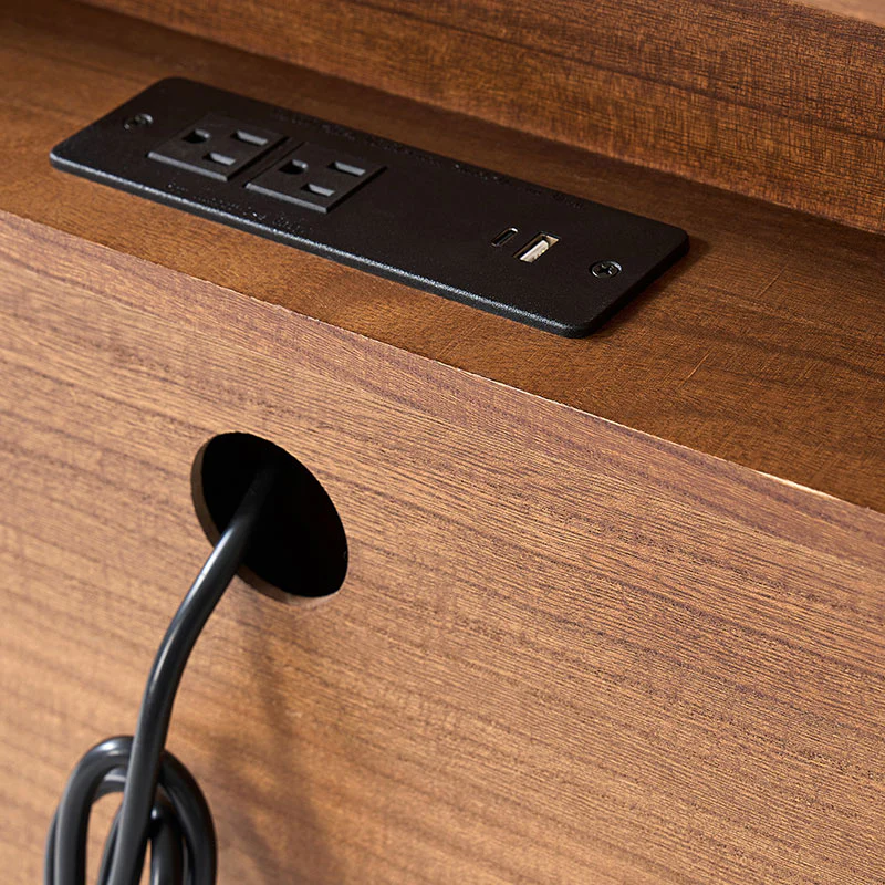 Jules Classic Solid Wood 3-Drawer End Table with USB Ports - Image 16