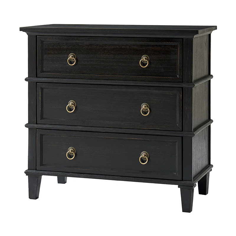 Jules Classic Solid Wood 3-Drawer End Table with USB Ports - Image 21