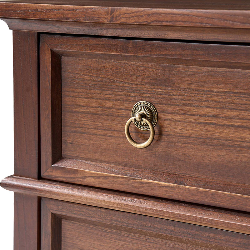 Jules Classic Solid Wood 3-Drawer End Table with USB Ports - Image 6