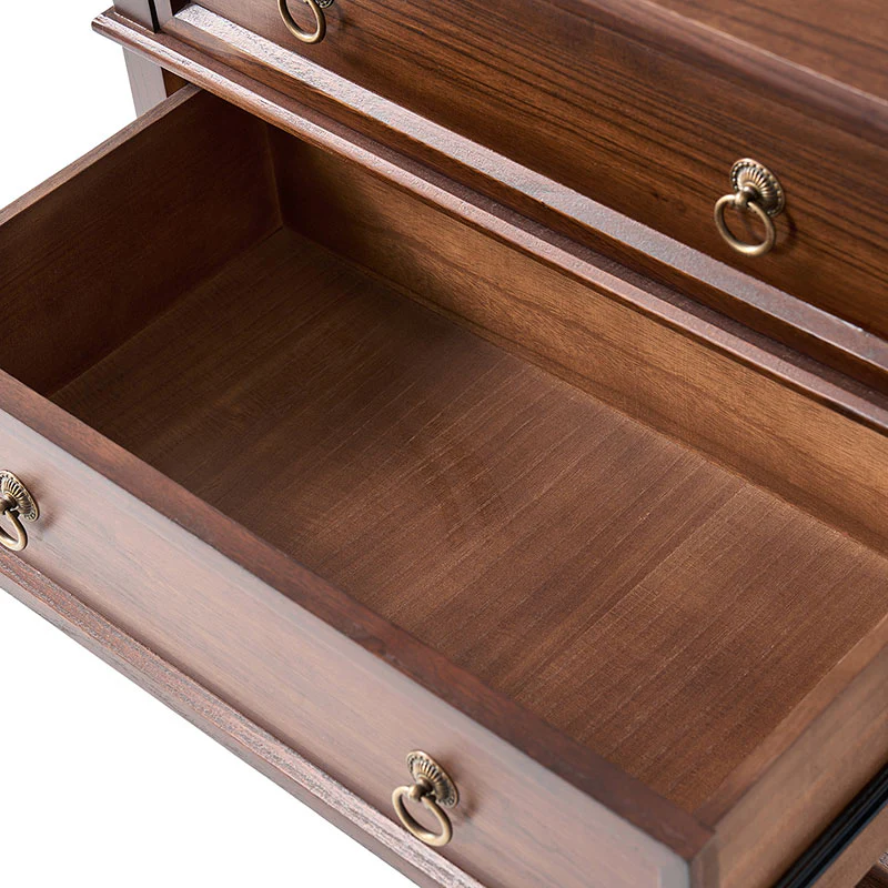 Jules Classic Solid Wood 3-Drawer End Table with USB Ports - Image 7