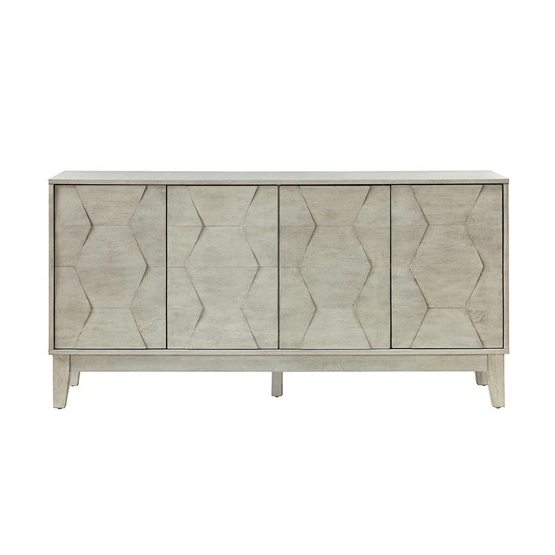 Kamu 60″ Wood Sideboard – Mid-Century Modern Storage Cabinet - Image 12