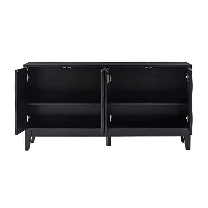 Kamu 60″ Wood Sideboard – Mid-Century Modern Storage Cabinet - Image 20