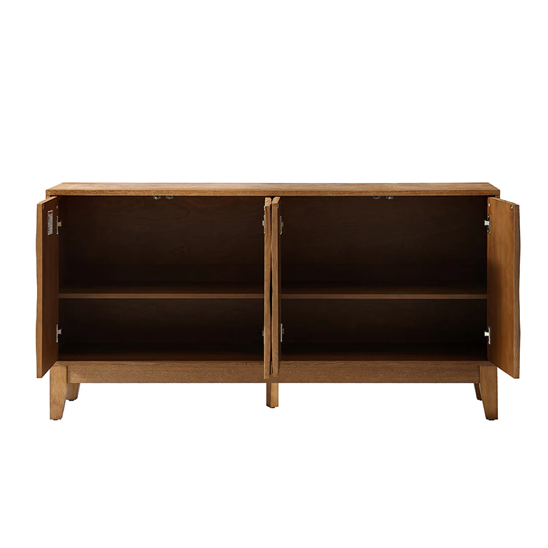 Kamu 60″ Wood Sideboard – Mid-Century Modern Storage Cabinet - Image 28
