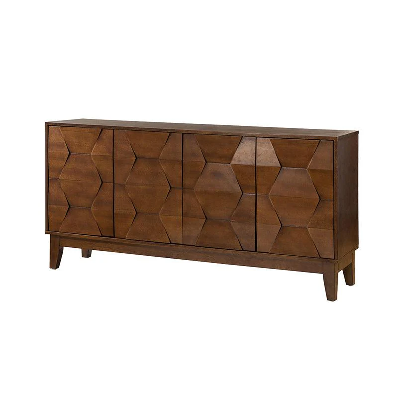 Kamu 60″ Wood Sideboard – Mid-Century Modern Storage Cabinet - Image 5