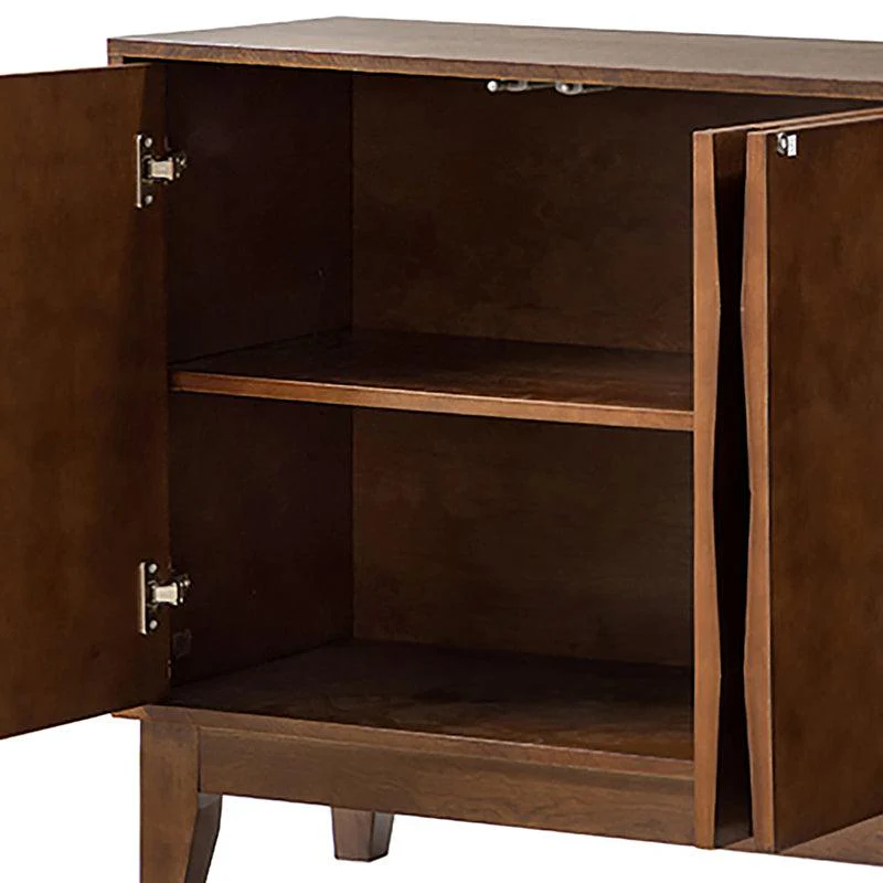 Kamu 60″ Wood Sideboard – Mid-Century Modern Storage Cabinet - Image 7