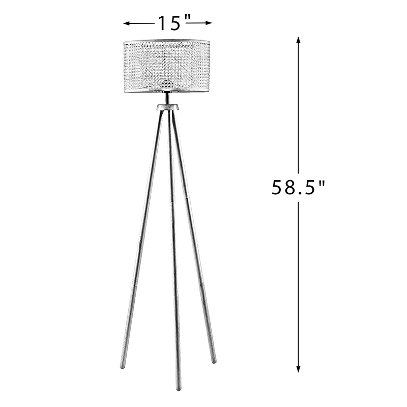 Easyshift™ Tripod Floor Lamp with Rattan Shade - Image 5