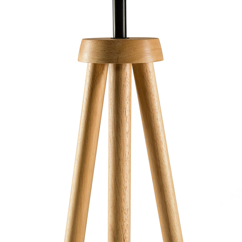 Easyshift™ Tripod Floor Lamp with Rattan Shade - Image 8