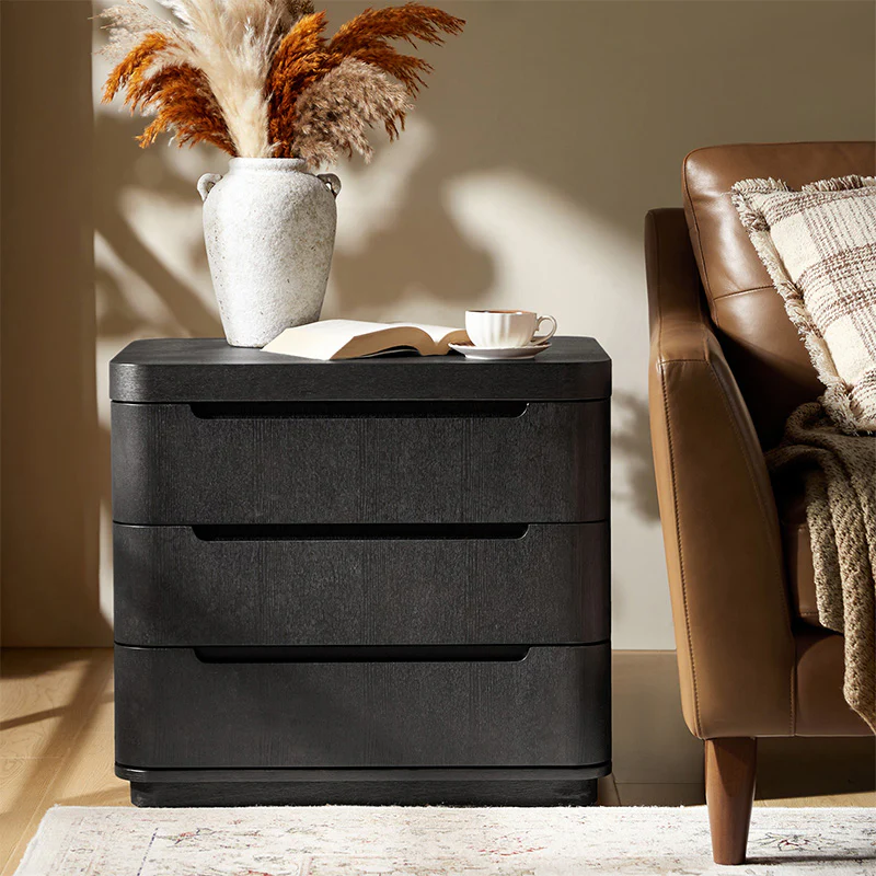 Ravona Large 3-Drawer Nightstand with Hidden Storage(Optional Types) - Image 11
