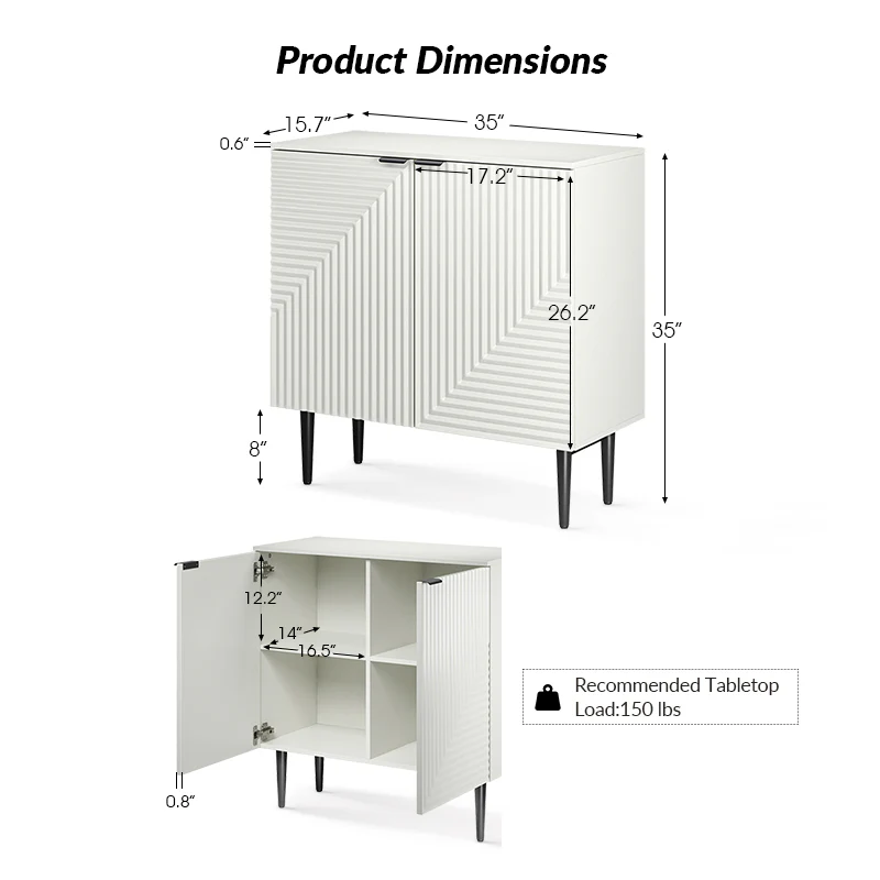 Lasse 35" Tall+2-Door Accent Cabinet - Image 19