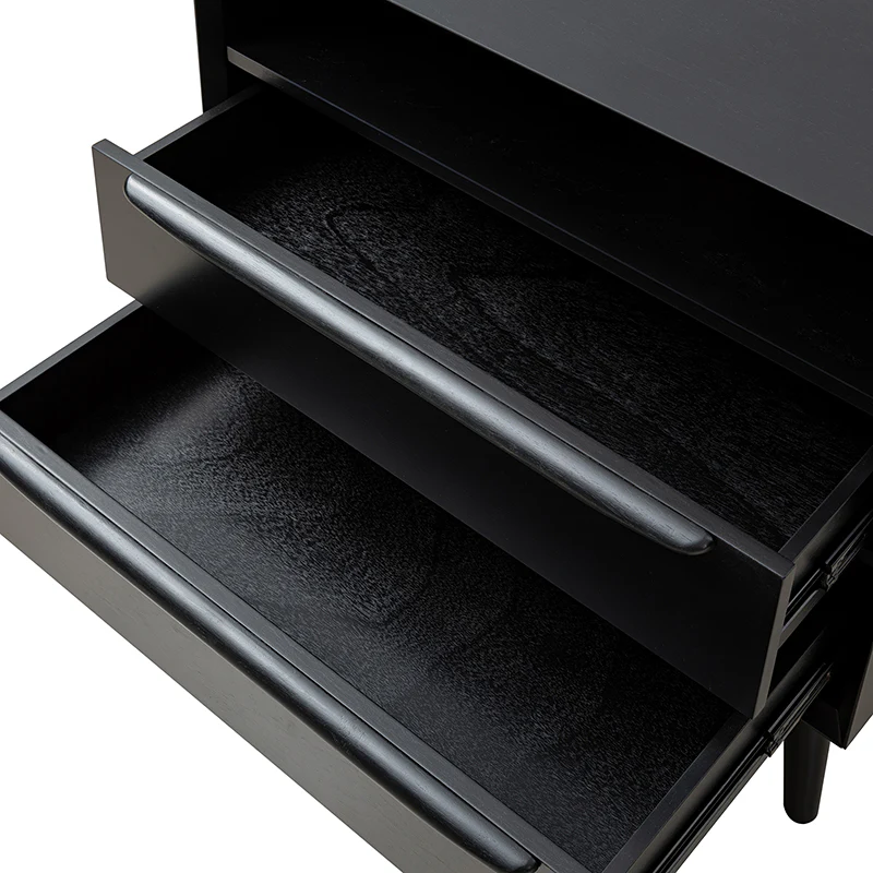 Lilian 2 - Drawer Mid Century End Table with Built-in Outlets(Optional Types) - Image 10