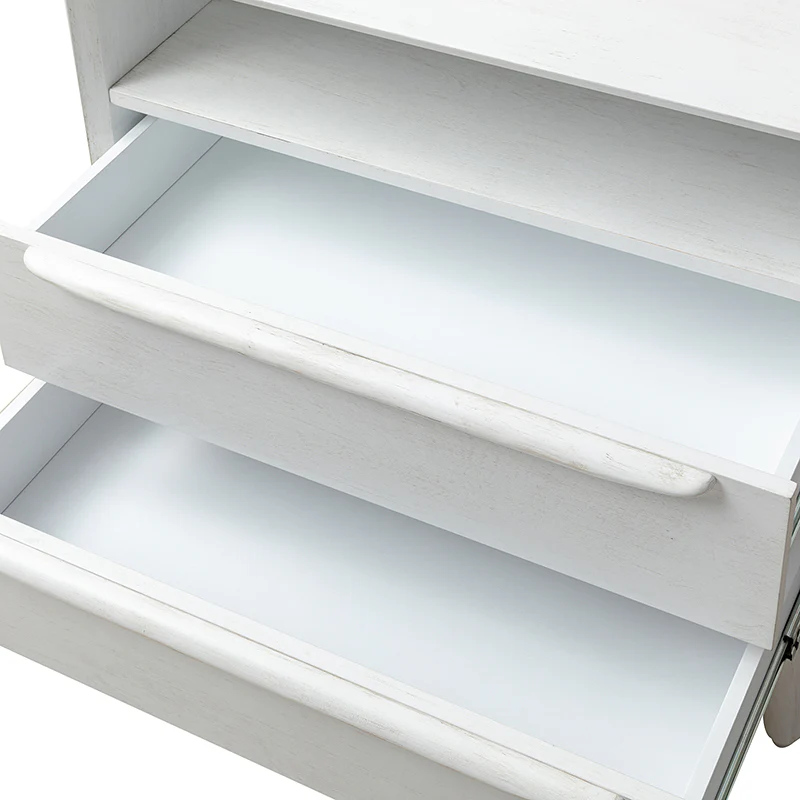 Lilian 2 - Drawer Mid Century End Table with Built-in Outlets(Optional Types) - Image 16