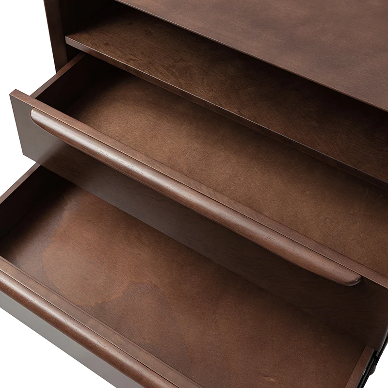 Lilian 2 - Drawer Mid Century End Table with Built-in Outlets(Optional Types) - Image 22