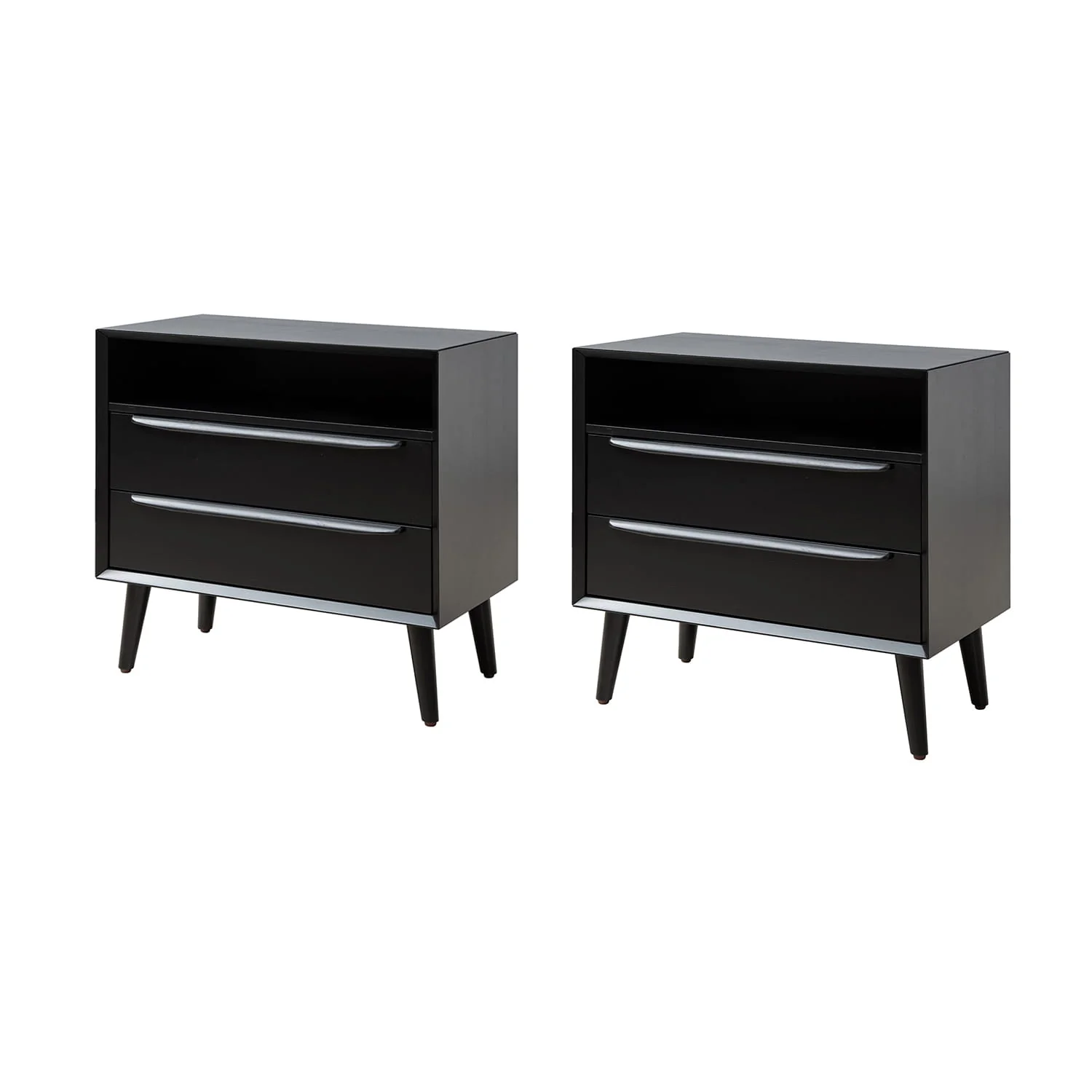 Lilian 2 - Drawer Mid Century End Table with Built-in Outlets(Optional Types) - Image 40