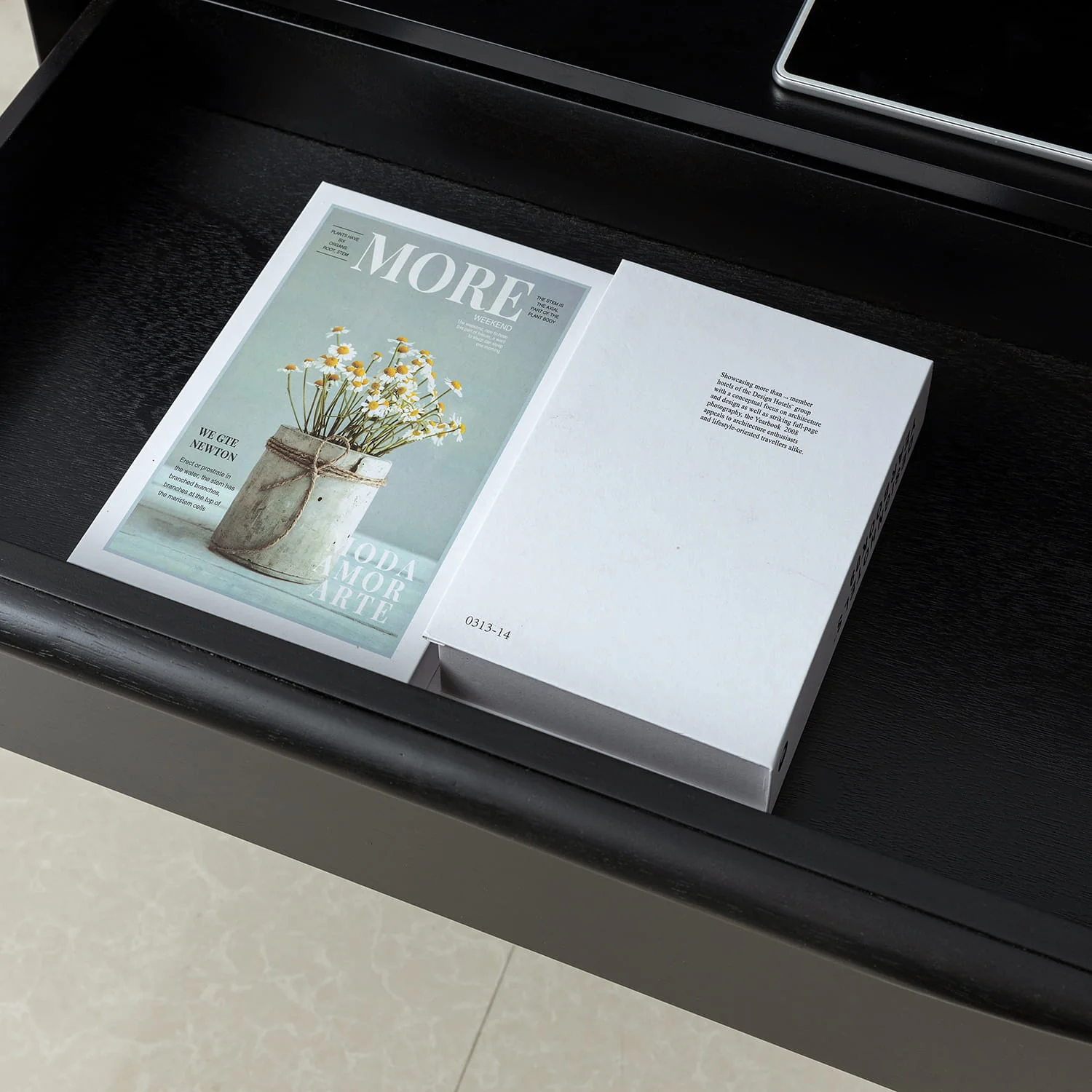 Lilian 2 - Drawer Mid Century End Table with Built-in Outlets(Optional Types) - Image 43