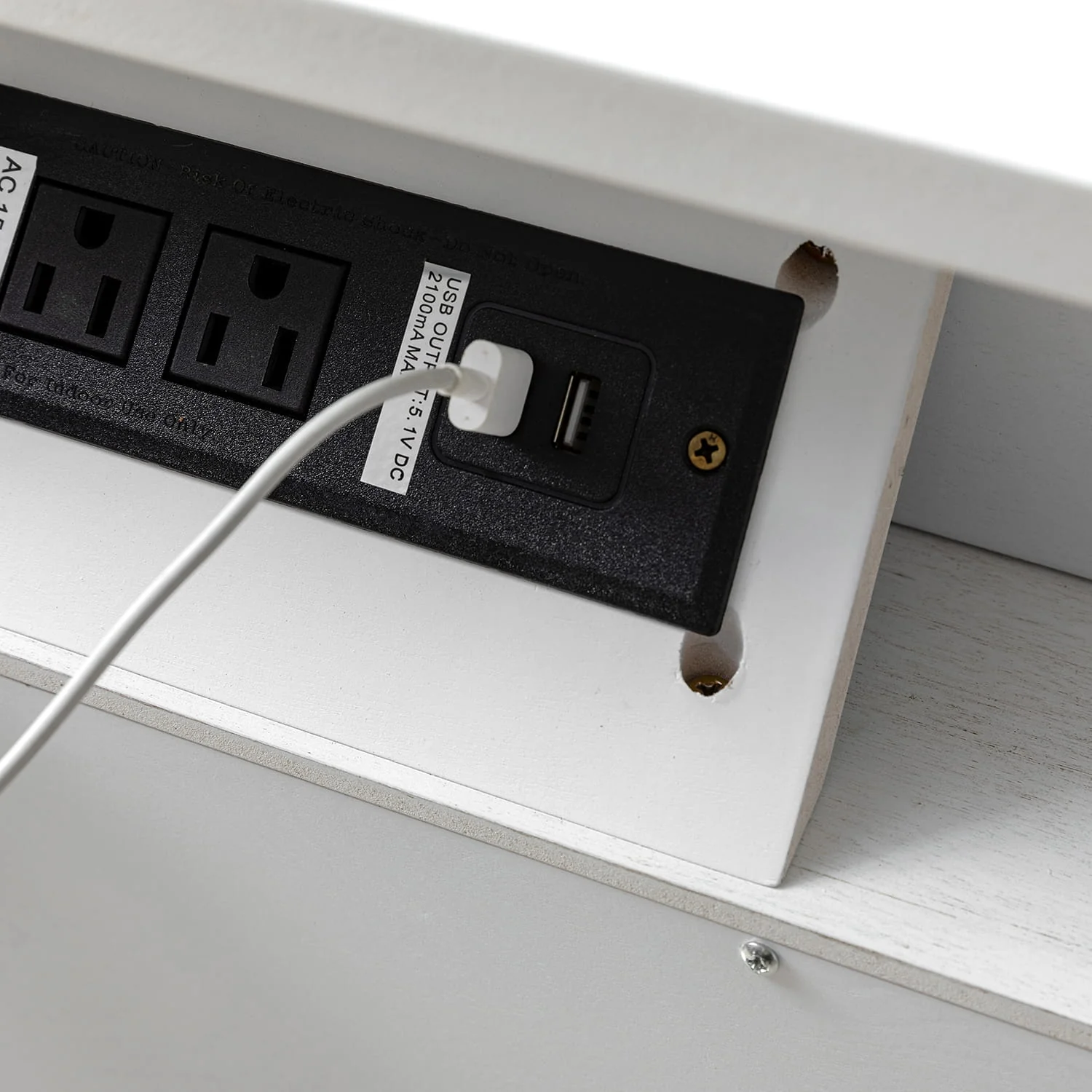 Lilian 2 - Drawer Mid Century End Table with Built-in Outlets(Optional Types) - Image 49